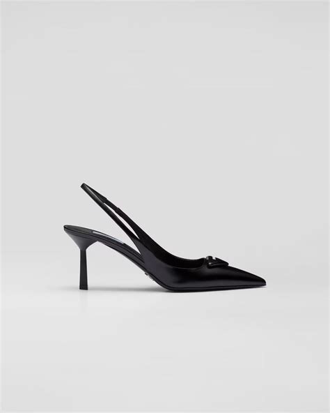 prada silver sling|Luxury Pumps & Ballerinas for Women .